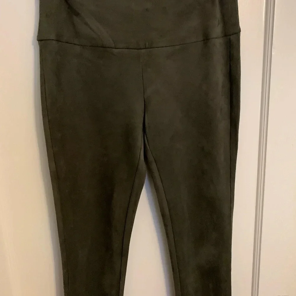 J. McLaughlin forest green faux suede leggings, women’s size XS